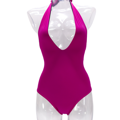 Diva violet and black swimsuit summer