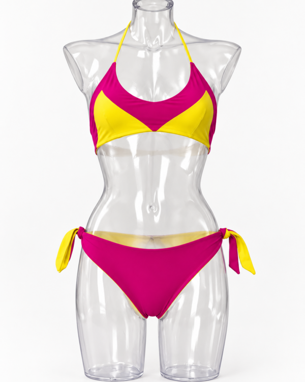 Ellis con Enny bikini reversibile viola lime