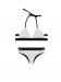 Nesea white and black bikini swimwear summer