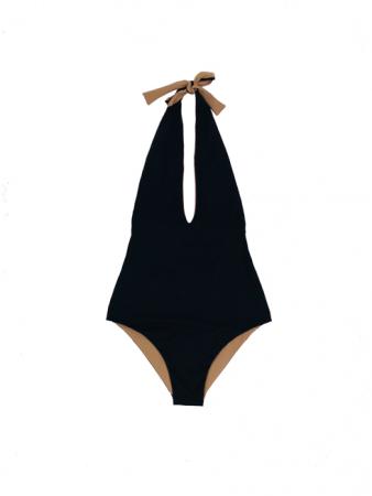 Diva black and nude swimsuit