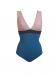 New York, pink cobalt mokareversible one-piece swimsuit