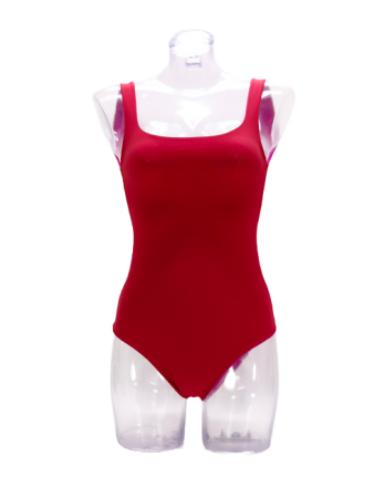 Federica red and purple swimsuit