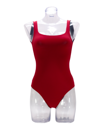 Red black swimsuit timeless made in Italy. Firenze