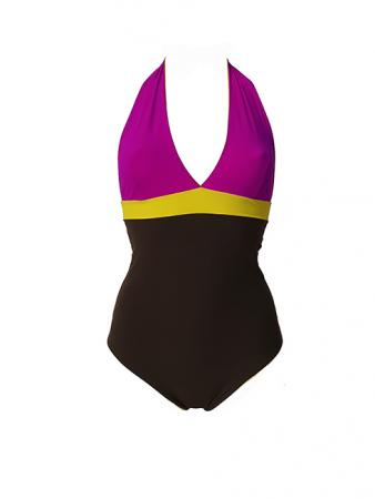 Grace violet lime and black swimsuit