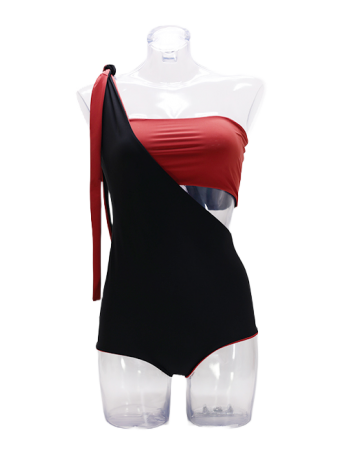 xsu black red swimsuit firenze