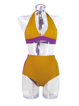 armonia swimsuit summer firenze swimwear trainagle shape high waste bottom italy