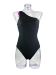 Swimsuit one shourder black and violet