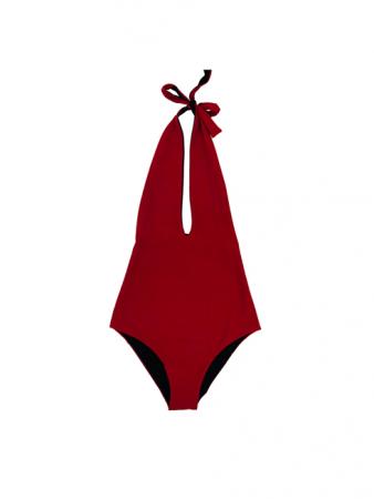 Diva red and black swimsuit summer